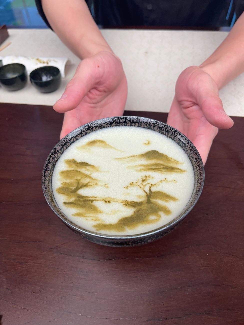 Aesthetic Japanese traditional meal arrangement